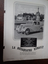 RENAULT NOVAQUATRE 148 + PEGGY SAGE + ORGUE HAMMOND dans PLAISIR DE FRANCE 1937