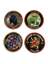 LOT de 4 Tissus DEMINAGE Divers (5622)