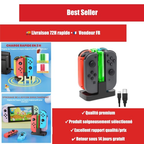 Chargeur joy con - 4, joy-con