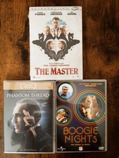 3 films DVD Paul Thomas Anderson - The Master - Boogie Nights - Phantom Thread
