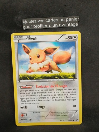 Carte pokémon commune - pokémon, evoli