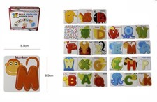 Jeu L'Éducation Puzzle Bois Enfants Apprentissage Anglais Lettres Animaux 64979