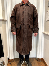 manteau long marlboro classics cuir gras