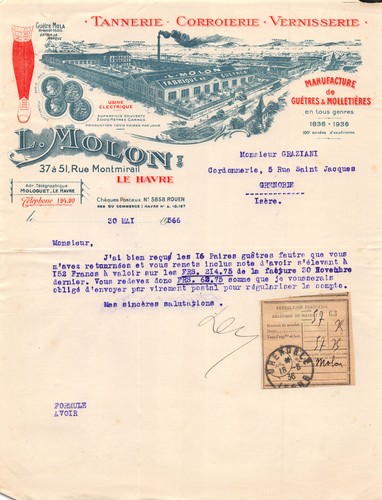 1936 tannerie corroierie - 1936,