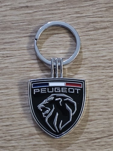 Porte clé peugeot métal - clé,