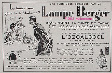 Publicite lampe berger - lampe,