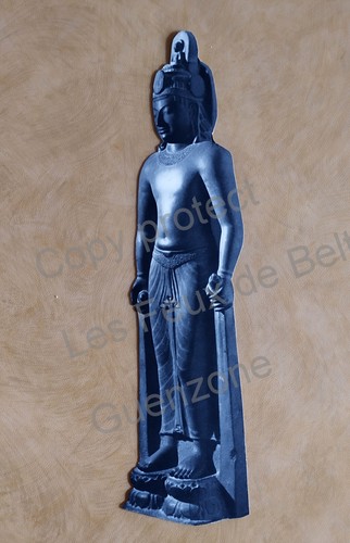 Statue art khmer decoupage - statue,