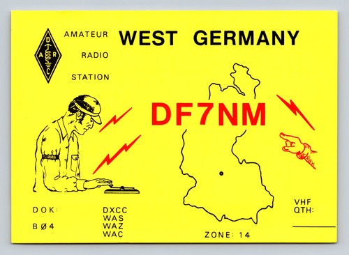 Ham radio qsl - qsl, west