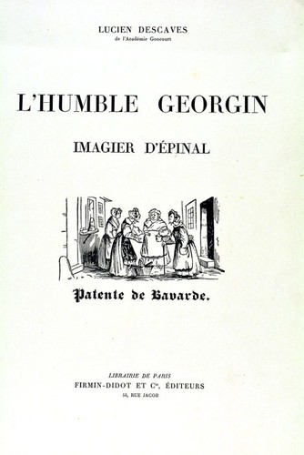 Descaves humble georgin - descaves,