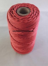 100 m corde torsadée rouge