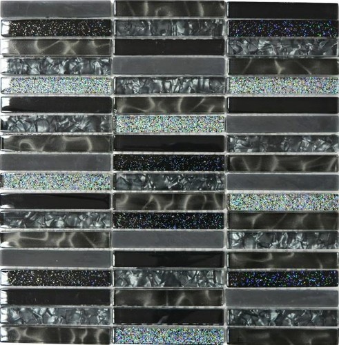Mosaïque noir baguettes pâte - baguettes,