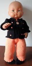 vêtements poupon corolle 36 40 cm  pull  pantalon  neuf