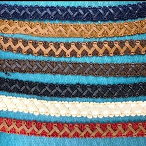 Simili cuir tressé - simili,