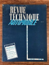 Revue Technique Automobile RTA (1960)  # 169 Renault Floride & Gordini Panhard