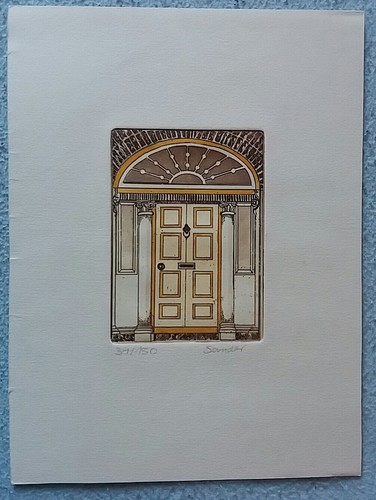Porte gravure signé - la,