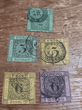 ALLEMAGNE BADE 5 timbres
