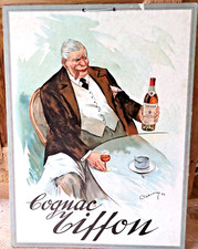Affiche Carton Publicitaire COGNAC TIFFON - Pas sirop ...
