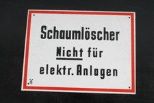 Panneau D'Information Pompier Extincteur À Mousse Non... Marquage 19,8 X 14,8