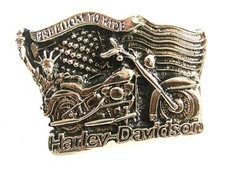 Neuf Harley Davidson Moto Freedom To Ride Boucle Ceinture 82014
