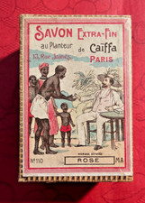 " AU PLANTEUR DE CAÏFFA " - TRES ANCIENNE BOITE À SAVON. SUPERBE et RARE !!!