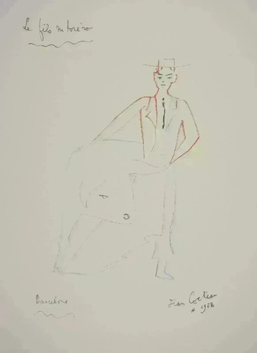 Jean cocteau lithographie - jean,