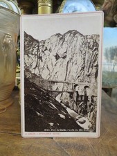 photo cabinet XIXe vers 1860 suisse schweiz pont du diable st gothard 3