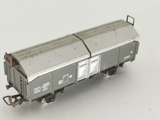 JOUEF ÉCHELLE HO WAGON TOMBEREAU GRIS A TOITURE COULISSANTE  +++