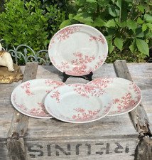 4 Assiettes à dessert, décor