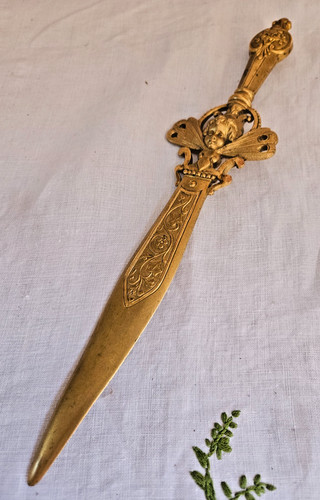 Ouvre lettre decor angelot - decor,