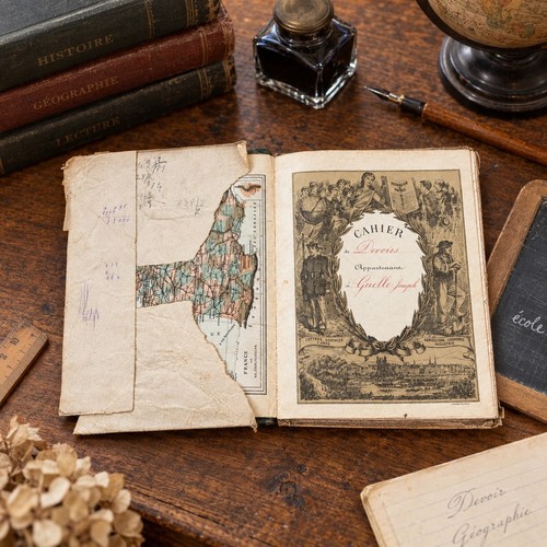Ancien cahier école - ancien, /