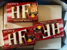 lot de 3 Cassettes Audio vierge K7 Audio Tape Sony HF 90 Minutes