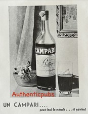 PUBLICITE CAMPARI BITTER VERRE