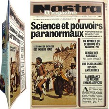 Nostra n°318 1978 Revue actualité mystérieuse Pouvoir paranormaux Antinous Hopis
