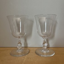 Lot 2 Grands Verres à Pied En Cristal Transparent 25cl Cuisine Art De La Table