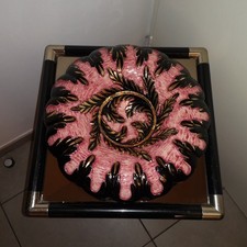 Superbe Coupe Plat Festonné en Céramique d'Art Cerdazur CERARD MONACO 1950