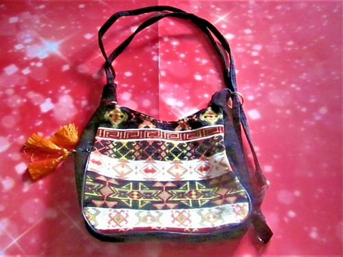 Sac main tissu velours - sac, *