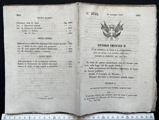 DÉCRET 1859 MINES MINERALOGIE ALPES SAVOIE PIEMONT LEGGE ANCIEN DOCUMENT LOI