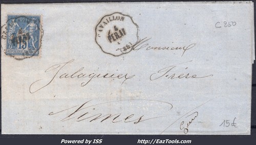 France sur lettre avec - france, n°