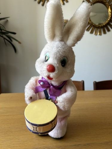 Peluche vintage lapin avec - peluche,