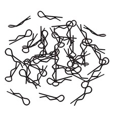 Clips de fixation noirs en