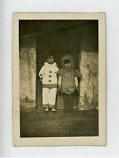 Snapshot  - CHICKEN COSTUME Original Fun Odd Vintage Found Photo Children 1930s