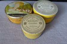 3  BOITES  anciennes  en Métal de  Berlingots Eysséric  Carpentras Vaucluse