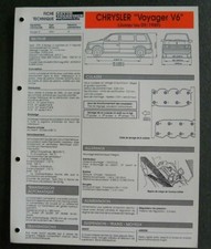 Fiche technique automobile CHRYSLER VOYAGER V6 avant 09 / 1989
