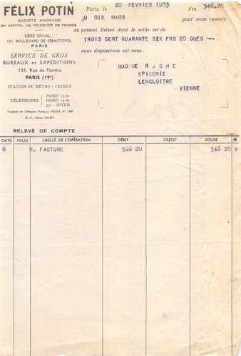 1933 felix potin - potin, paris