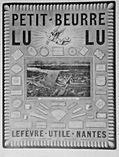 PUBLICITÉ DE PRESSE 1924 34 DIFFÉRENTS PETIT BEURRE LU LEFÈVRE UTILE NANTES