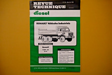 Revue technique diesel n° 132 , renault vehicules industriels C260 26 , hatz