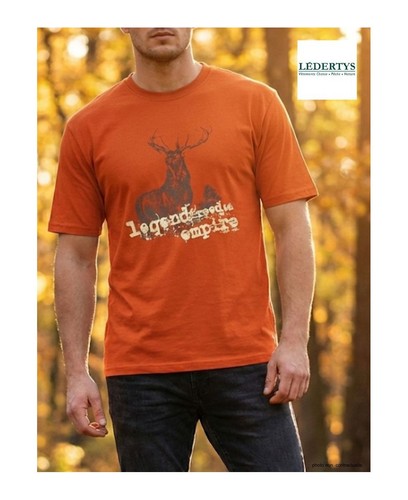 Tee shirt chasse orange - tee-shirt,