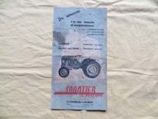 Tracteur SABATIER - dépliant publicitaire