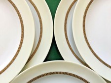 6 assiettes à dessert porcelaine de Limoges - Liseré Or - espriantik31