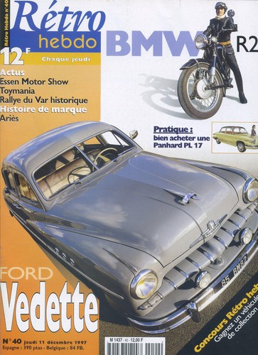 Retro hebdo 12 1997 - retro, n°40